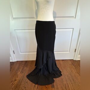 Women’s Haute Hippie Black flowy long skirt size medium NEW WITH TAGS